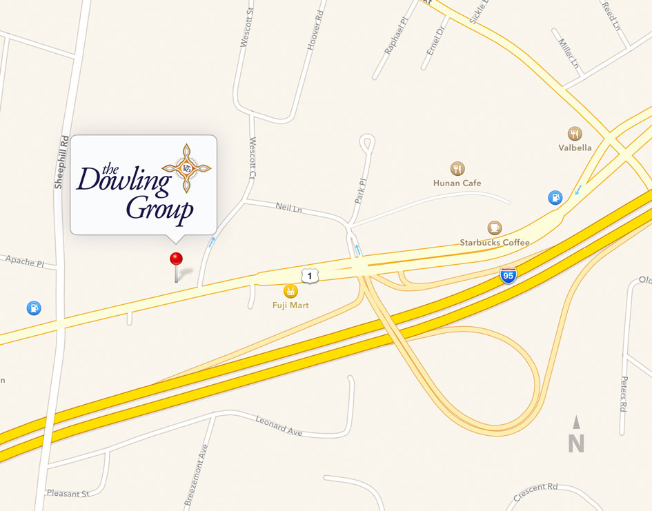 map showing The Dowling Group offices